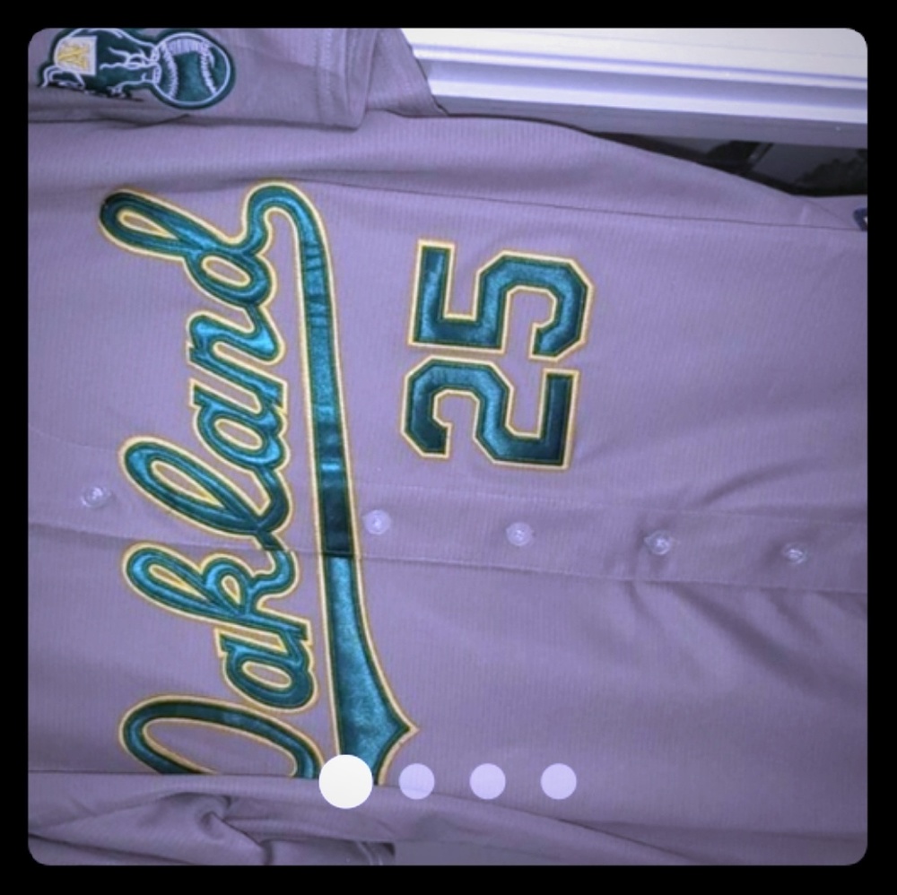 Oakland Athletics Mark McGwire 1989 Majestic